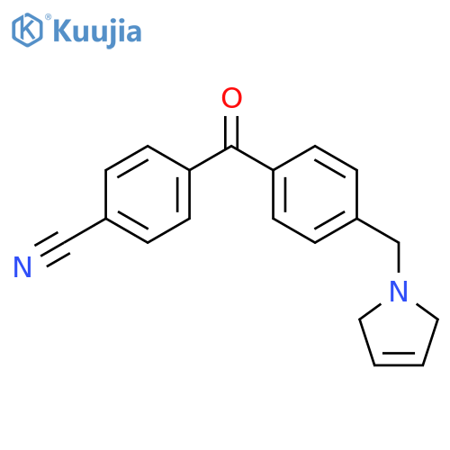 4-Cyano-4'-(3-pyrrolinomethyl) benzophenone structure