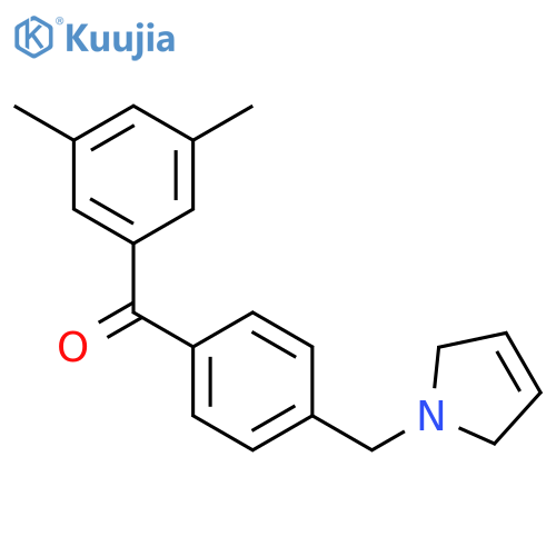 3,5-Dimethyl-4'-(3-pyrrolinomethyl) benzophenone structure