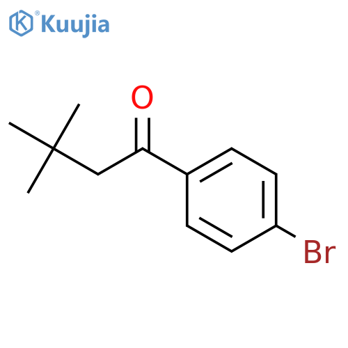 1-(4-bromophenyl)-3,3-dimethylbutan-1-one structure