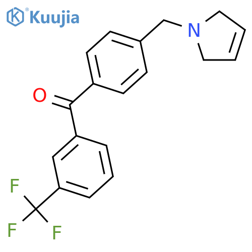 (4-((2,5-Dihydro-1H-pyrrol-1-yl)methyl)phenyl)(3-(trifluoromethyl)phenyl)methanone structure