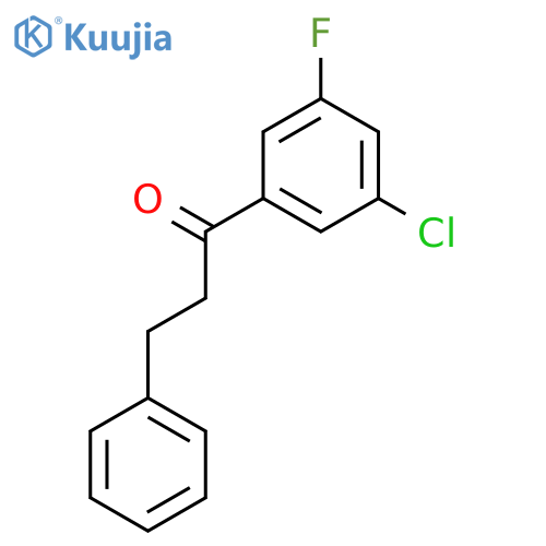 1-(3-chloro-5-fluoro-phenyl)-3-phenyl-propan-1-one structure