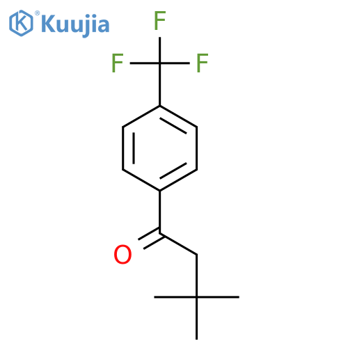 3,3-dimethyl-1-[4-(trifluoromethyl)phenyl]butan-1-one structure