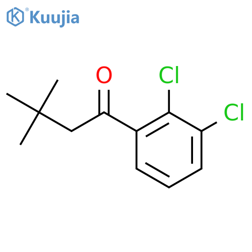 2',3'-Dichloro-3,3-dimethylbutyrophenone structure