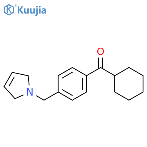 Cyclohexyl-[4-(2,5-dihydropyrrol-1-ylmethyl)phenyl]methanone structure