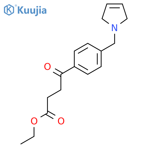ethyl 4-[4-(2,5-dihydropyrrol-1-ylmethyl)phenyl]-4-oxo-butanoate structure