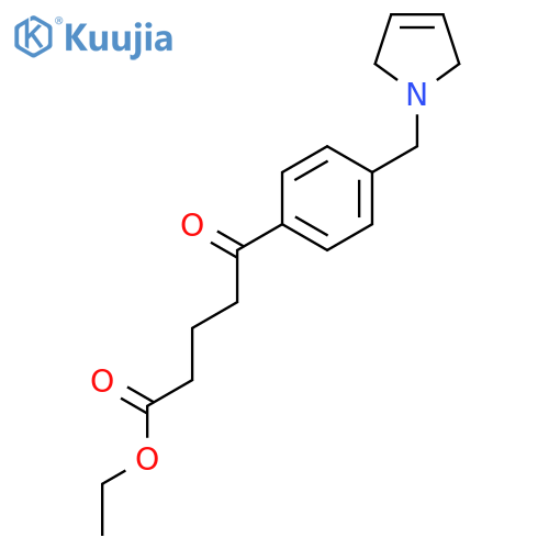 Ethyl 5-oxo-5-4-(3-pyrrolinomethyl)phenylvalerate structure
