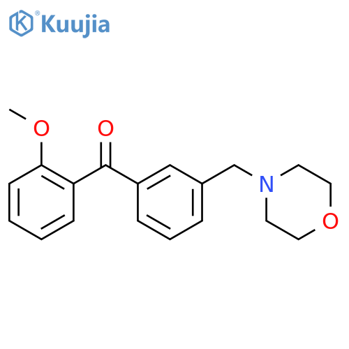 (2-methoxyphenyl)-[3-(morpholinomethyl)phenyl]methanone structure