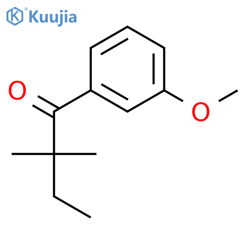 1-(3-methoxyphenyl)-2,2-dimethylbutan-1-one structure