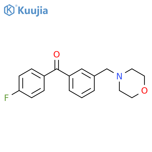 4'-fluoro-3-morpholinomethyl benzophenone structure