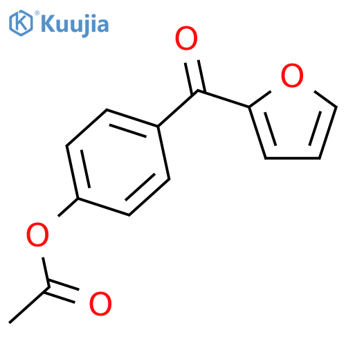[4-(furan-2-carbonyl)phenyl] acetate structure