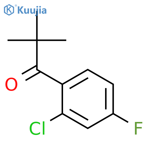 1-(2-chloro-4-fluorophenyl)-2,2-dimethylpropan-1-one structure