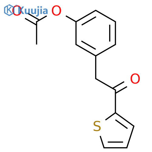 3-acetoxybenzyl 2-thienyl Ketone structure
