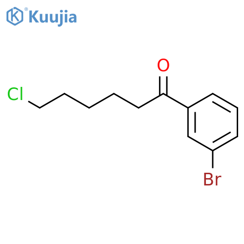 1-(3-Bromophenyl)-6-chloro-1-oxohexane structure