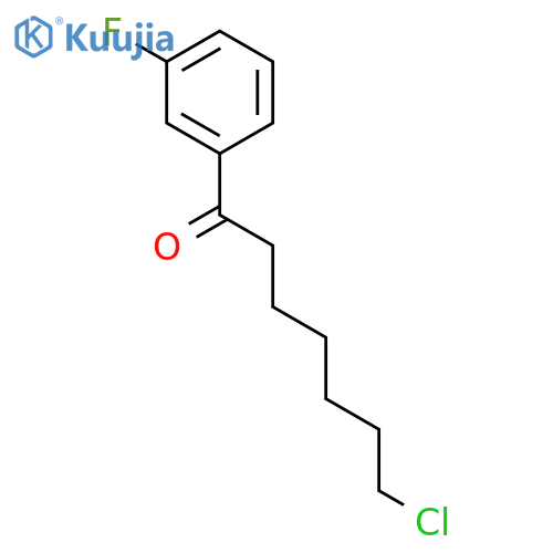 7-chloro-1-(3-fluorophenyl)heptan-1-one structure
