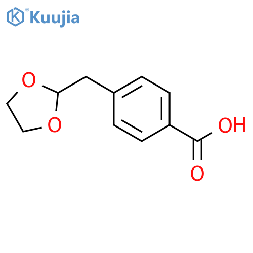 4-(1,3-Dioxolan-2-ylmethyl)benzoic acid structure