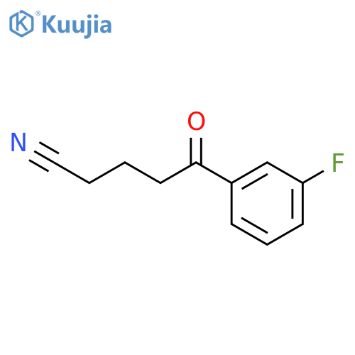 5-(3-fluorophenyl)-5-oxopentanenitrile structure