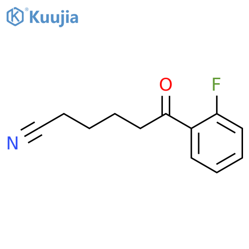 6-(2-FLUOROPHENYL)-6-OXOHEXANENITRILE structure
