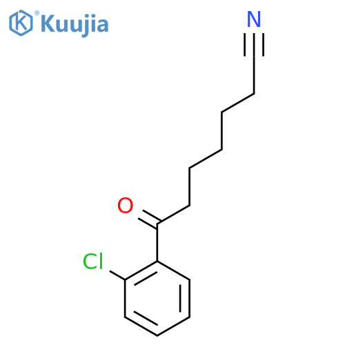 7-(2-CHLOROPHENYL)-7-OXOHEPTANENITRILE structure