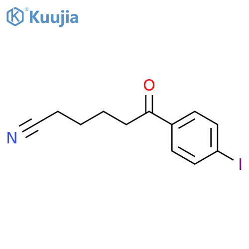 6-(4-Iodophenyl)-6-oxohexanenitrile structure