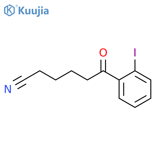 6-(2-Iodophenyl)-6-oxohexanenitrile structure