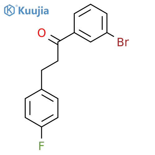 1-(3-bromophenyl)-3-(4-fluorophenyl)propan-1-one structure