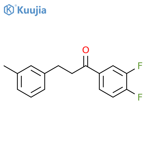 3',4'-DIFLUORO-3-(3-METHYLPHENYL)PROPIOPHENONE structure