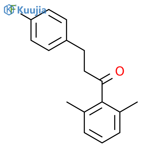 2',6'-Dimethyl-3-(4-fluorophenyl)propiophenone structure