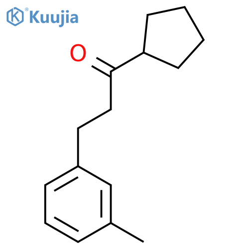 Cyclopentyl 2-(3-methylphenyl)ethyl ketone structure