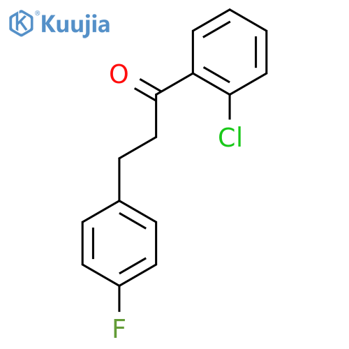 1-(2-chlorophenyl)-3-(4-fluorophenyl)propan-1-one structure