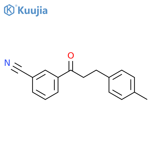 3'-Cyano-3-(4-methylphenyl)propiophenone structure