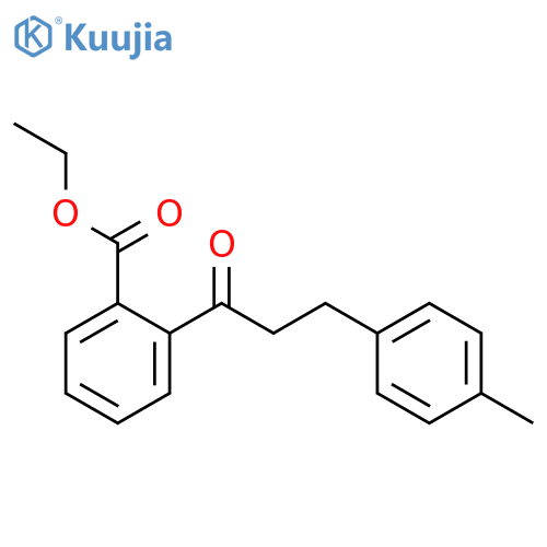 2'-Carboethoxy-3-(4-methylphenyl)propiophenone structure