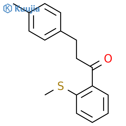 3-(4-Methylphenyl)-2'-thiomethylpropiophenone structure