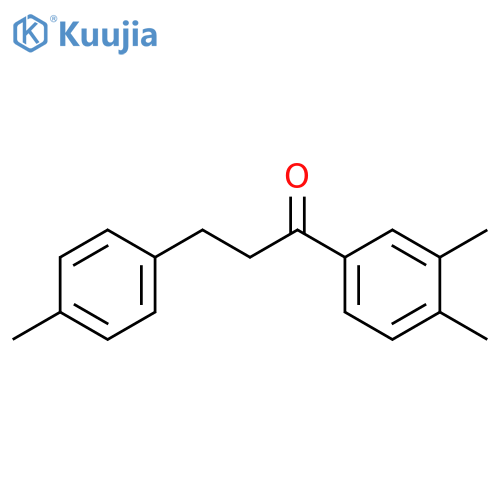3',4'-Dimethyl-3-(4-methylphenyl)propiophenone structure