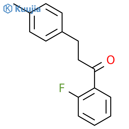 1-(2-fluorophenyl)-3-(4-methylphenyl)propan-1-one structure