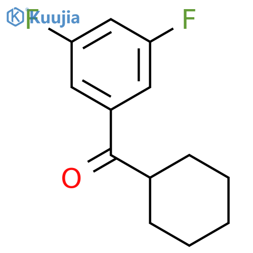 Cyclohexyl-(3,5-difluorophenyl)methanone structure
