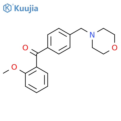 (2-methoxyphenyl)-[4-(morpholin-4-ylmethyl)phenyl]methanone structure