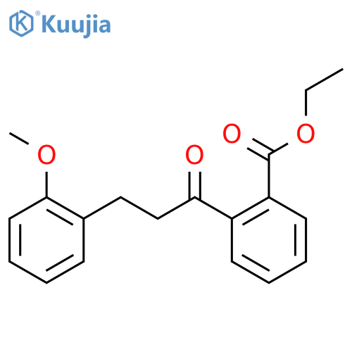 2'-Carboethoxy-3-(2-methoxyphenyl)propiophenone structure