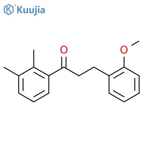 1-(2,3-dimethylphenyl)-3-(2-methoxyphenyl)propan-1-one structure