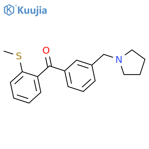 3'-Pyrrolidinomethyl-2-thiomethylbenzophenone structure