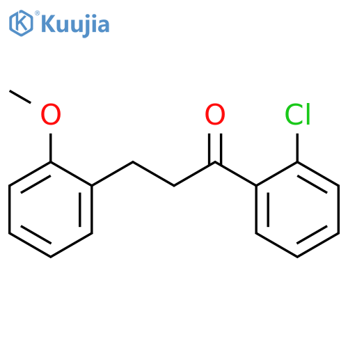 2'-Chloro-3-(2-methoxyphenyl)propiophenone structure