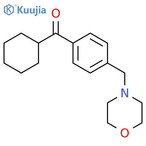 Cyclohexyl 4-(morpholinomethyl)phenyl ketone structure
