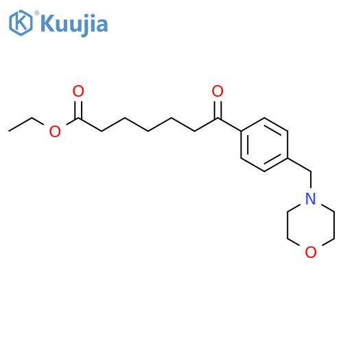 Ethyl 7-4-(morpholinomethyl)-phenyl-7-oxoheptanoate structure