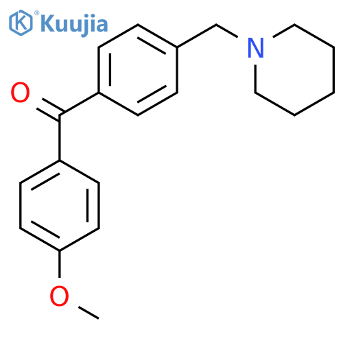 4-Methoxy-4'-piperidinomethyl benzophenone structure