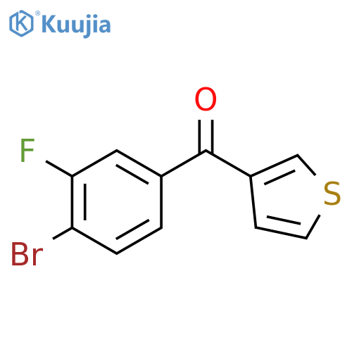3-(4-Bromo-3-fluorobenzoyl)thiophene structure