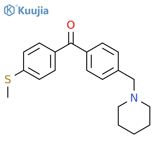 4-PIPERIDINOMETHYL-4'-THIOMETHYLBENZOPHENONE structure