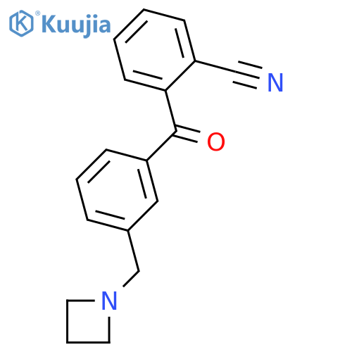 3'-Azetidinomethyl-2-cyanobenzophenone structure