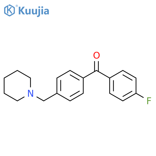 (4-fluorophenyl)-[4-(piperidin-1-ylmethyl)phenyl]methanone structure
