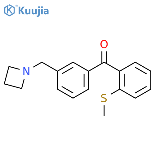 3'-Azetidinomethyl-2-thiomethylbenzophenone structure