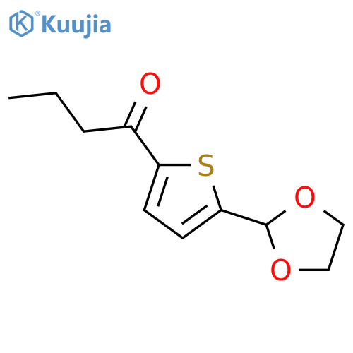 5-(1,3-Dioxolan-2-yl)-2-thienyl propyl ketone structure
