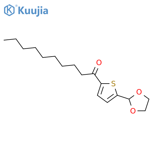 5-(1,3-Dioxolan-2-yl)-2-thienyl nonyl ketone structure